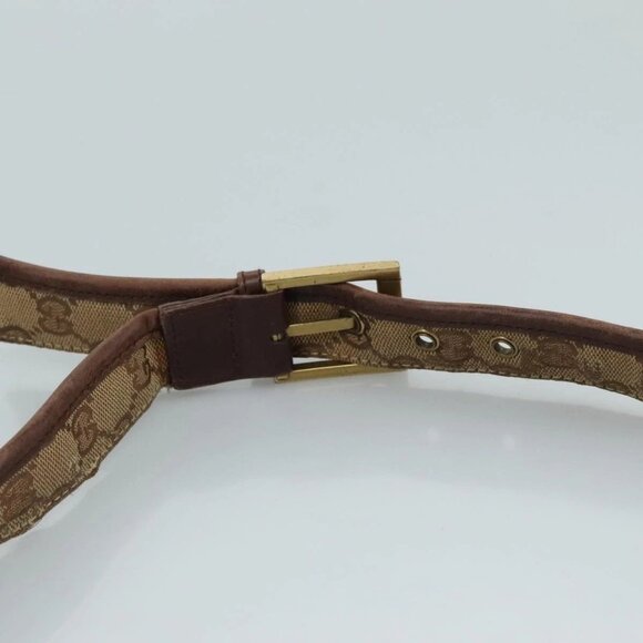 GUCCI GG Canvas Shoulder Bag Beige 91762 Auth 111560 - Picture 9 of 16
